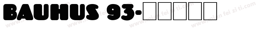 bauhus 93字体转换